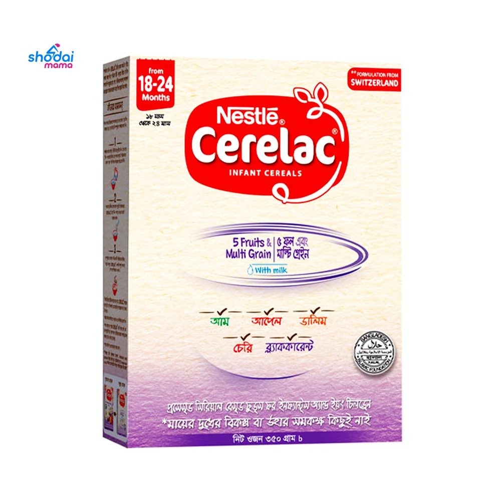 Cerelac 5 Fruits & Multi Grain with Milk (18m-36m) 350gm